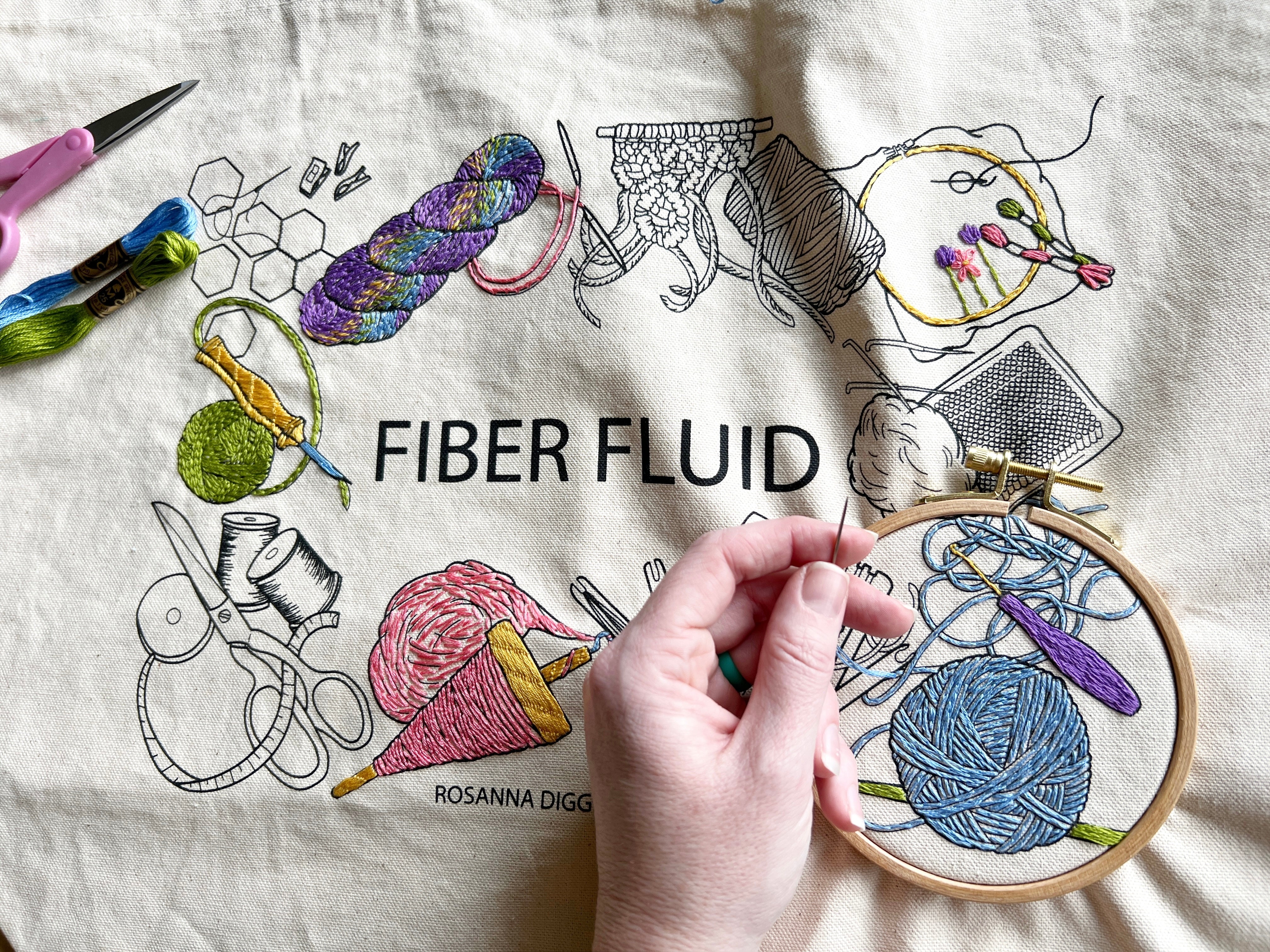 EVENING Tote Bag Embroidery Workshop