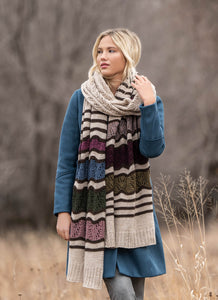 Monticello Wrap Pattern from Blue Sky Fibers