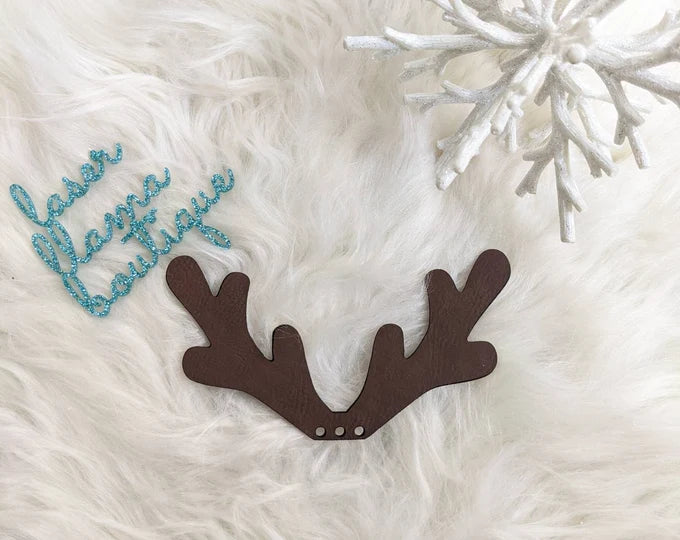 Faux Leather Antlers