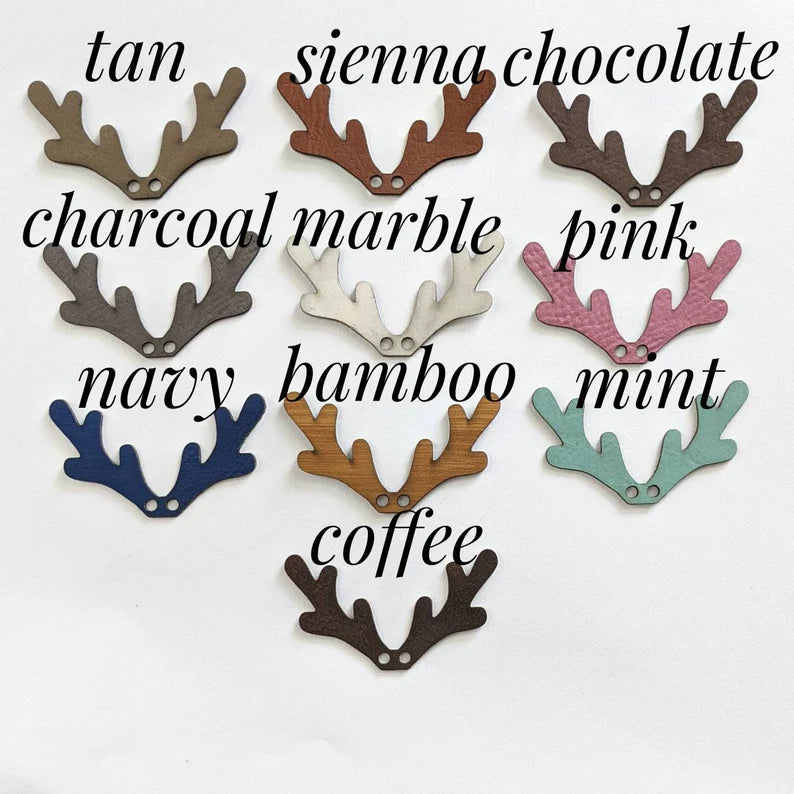 Faux Leather Antlers